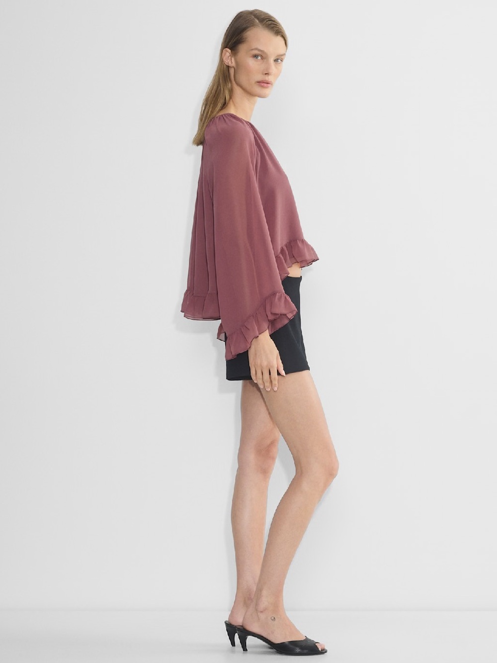 Wilfred Gossamer Blouse - Rose Opera